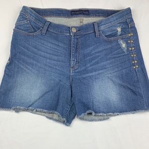 Rock & Republic Bumpershoot Distressed Shorts Size 14